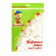  12"/30см Пастель WHITE 100 шт